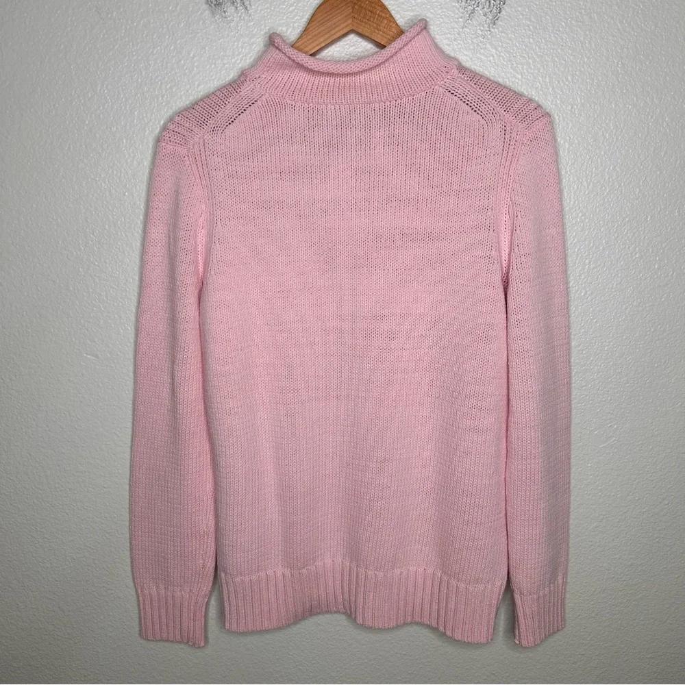 NWT J. Crew 1988 rollneck sweater pink small
